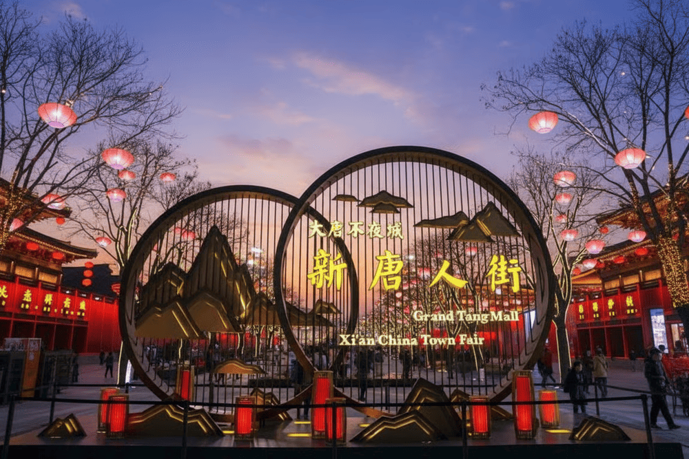 The Grand Tang Mall is the complex of entertainment, attracts visitors in Xi&rsquo;an (Source: Internet)